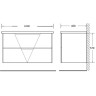 Тумба BELBAGNO VITTORIA VITTORIA-1000-2C-SO-BNL